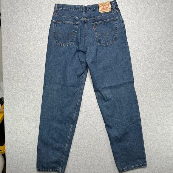 Levis 560 Comfort Fit Jeans Mens 34x36 Blue Relaxed Tapered Medium Wash Denim - Picture 3 of 8